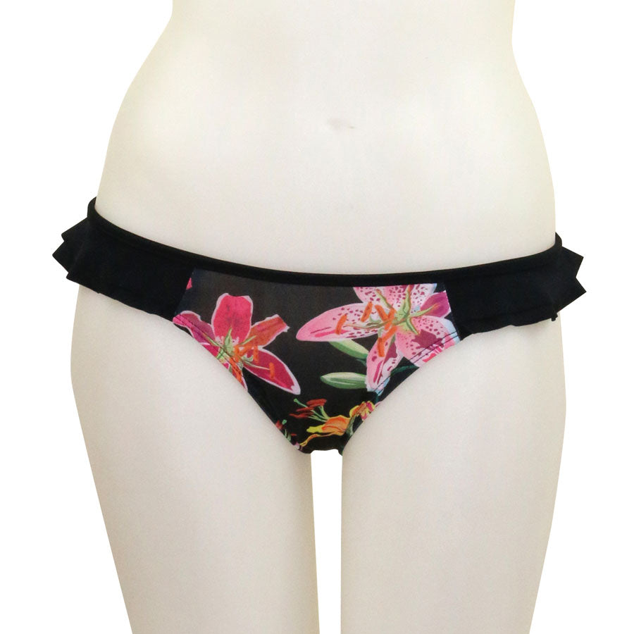 Tropical Orchid Double Side Ruffle - Loco Boutique