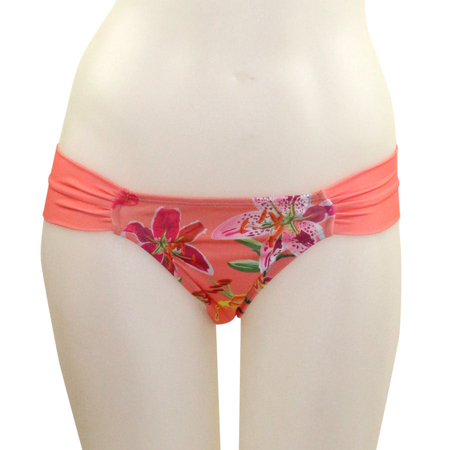 Tropical Orchid Side Ruched - Loco Boutique