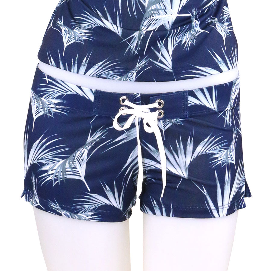 Floating Palm Fitted Shorts - Loco Boutique