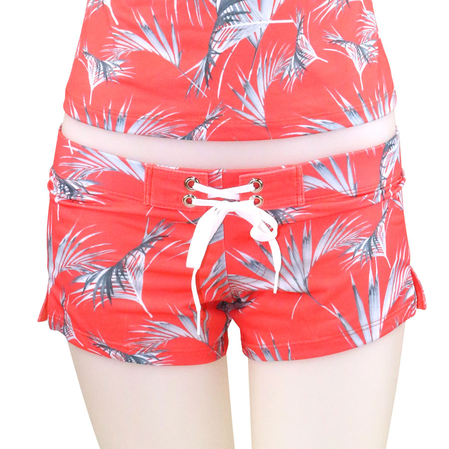 Floating Palm Fitted Shorts - Loco Boutique