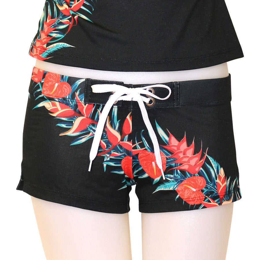 Retro Hawaii Fitted Shorts - Loco Boutique