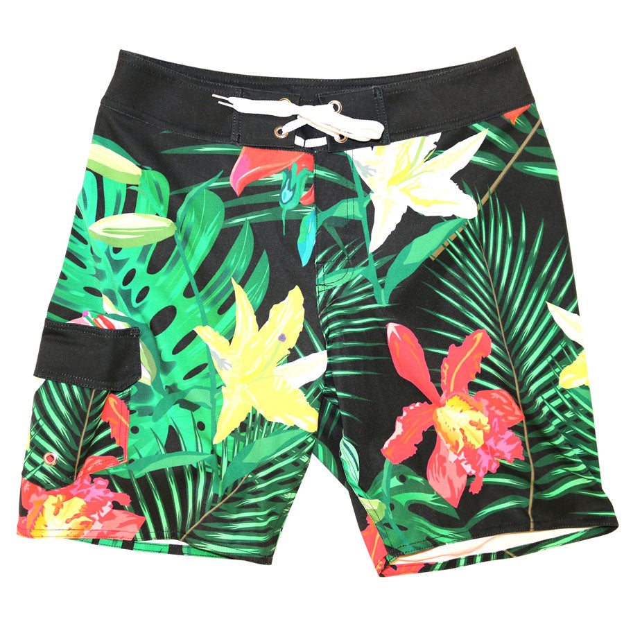 Hawaiian Leaves Men's Boardshorts - Loco Boutique