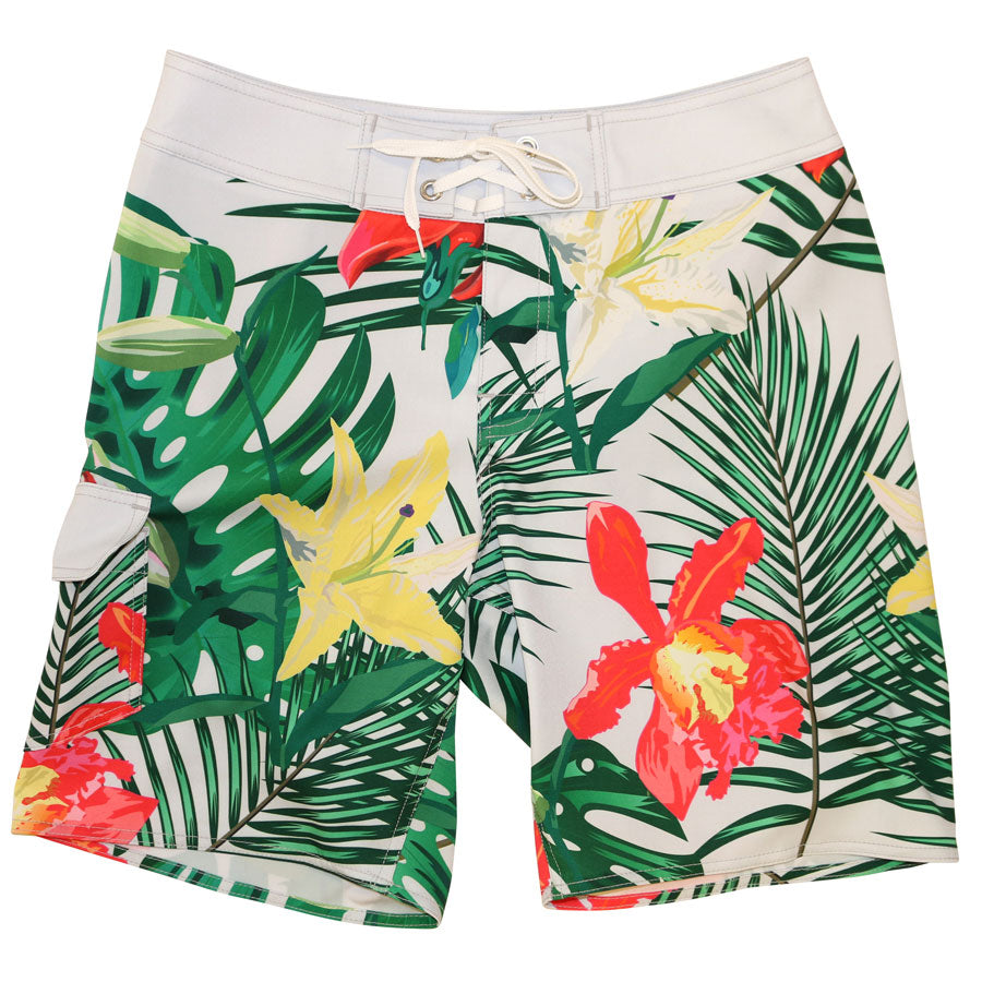 Hawaiian Leaves Men's Boardshorts - Loco Boutique