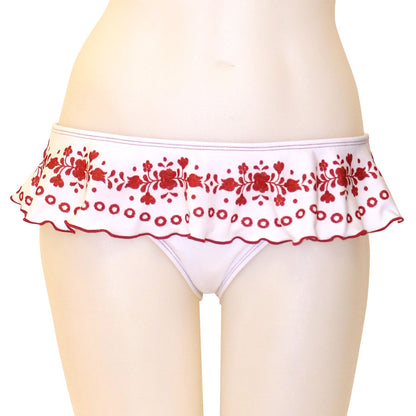 Loco Broidery Skirted Bottom - Loco Boutique