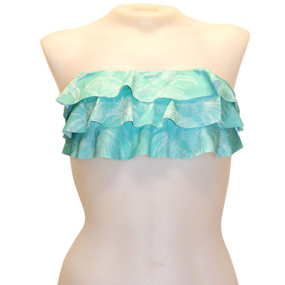 Lagoon 3-Tier Flounce Bandeau Top - Loco Boutique