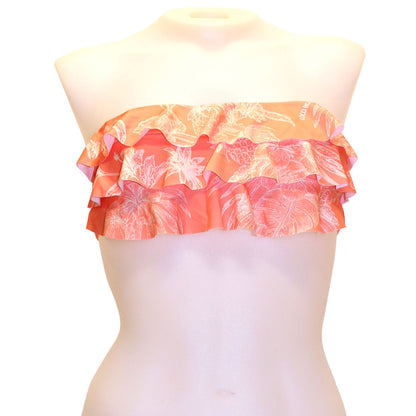 Lagoon 3-Tier Flounce Bandeau Top - Loco Boutique