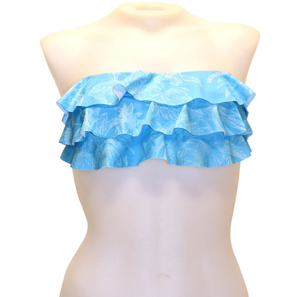 Lagoon 3-Tier Flounce Bandeau Top - Loco Boutique