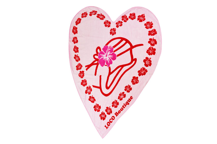 Sweet Heart Girl Heart Shape Towel - Loco Boutique