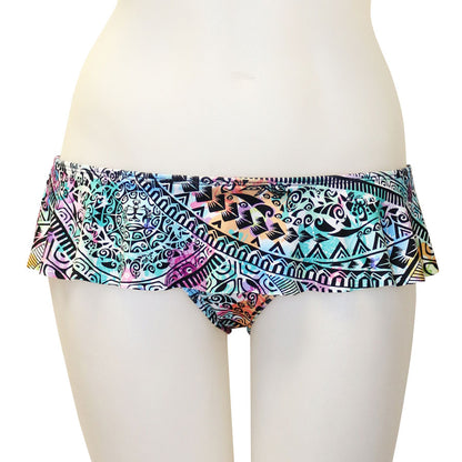 Hawaiian Tats Skirted Bottom - Loco Boutique