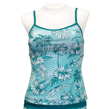 Hibis and Palm Cami Tankini - Loco Boutique