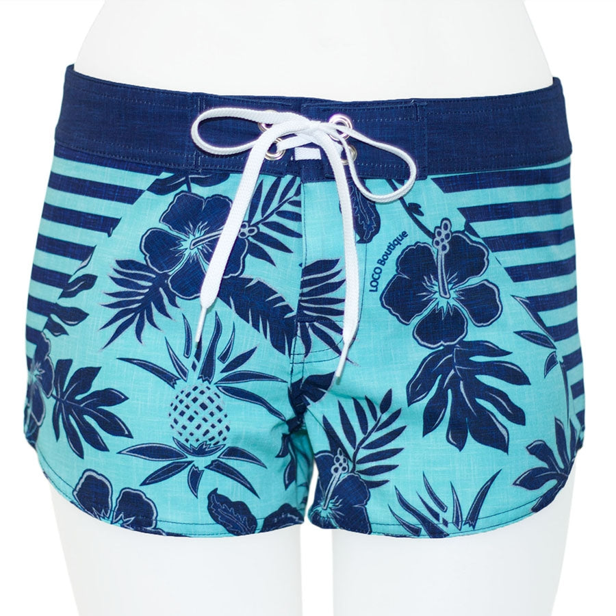 Thicket Linen Stripe Boardshort - Loco Boutique