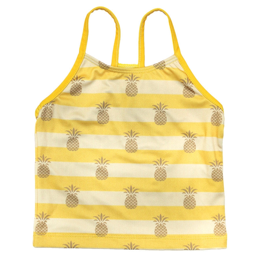 Gold Pineapple Kid's Racer Back Tankini - Loco Boutique