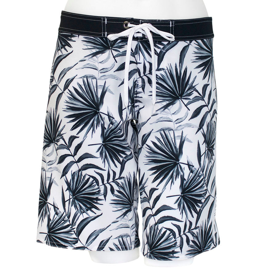 Tropical Leaves Long Boardshorts - Loco Boutique