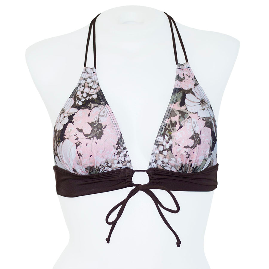 Warm Flower Keyhole Front Banded Chest - Loco Boutique