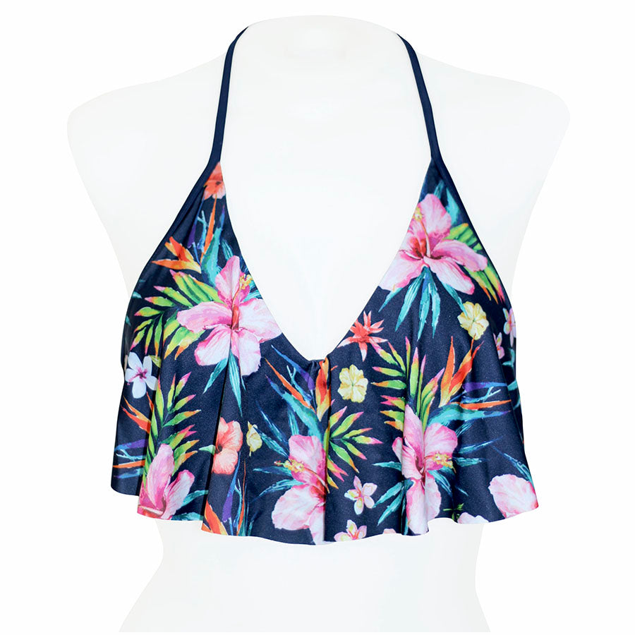 Floral Flounce Front Tankini - Loco Boutique