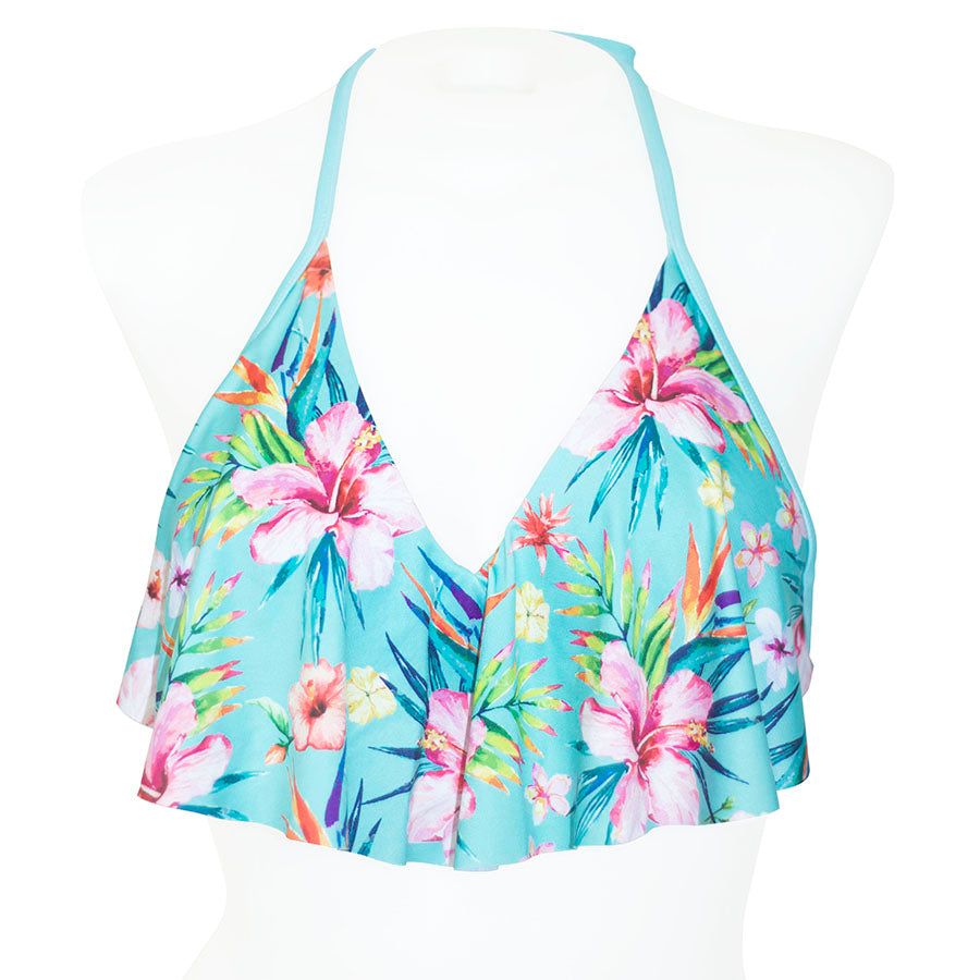 Floral Flounce Front Tankini - Loco Boutique
