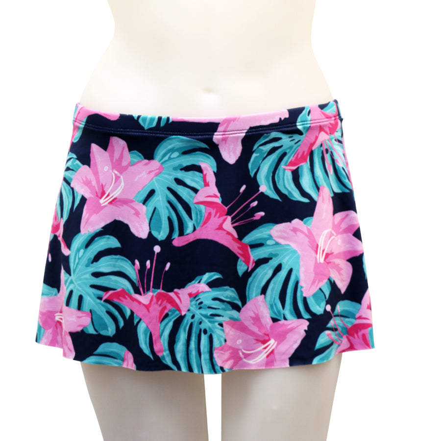 Monstera Lily Banded Skort - Loco Boutique