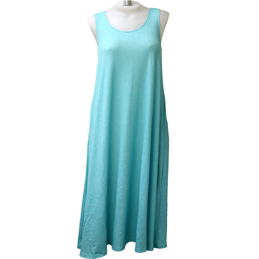 Linen Long Tank Dress - Loco Boutique