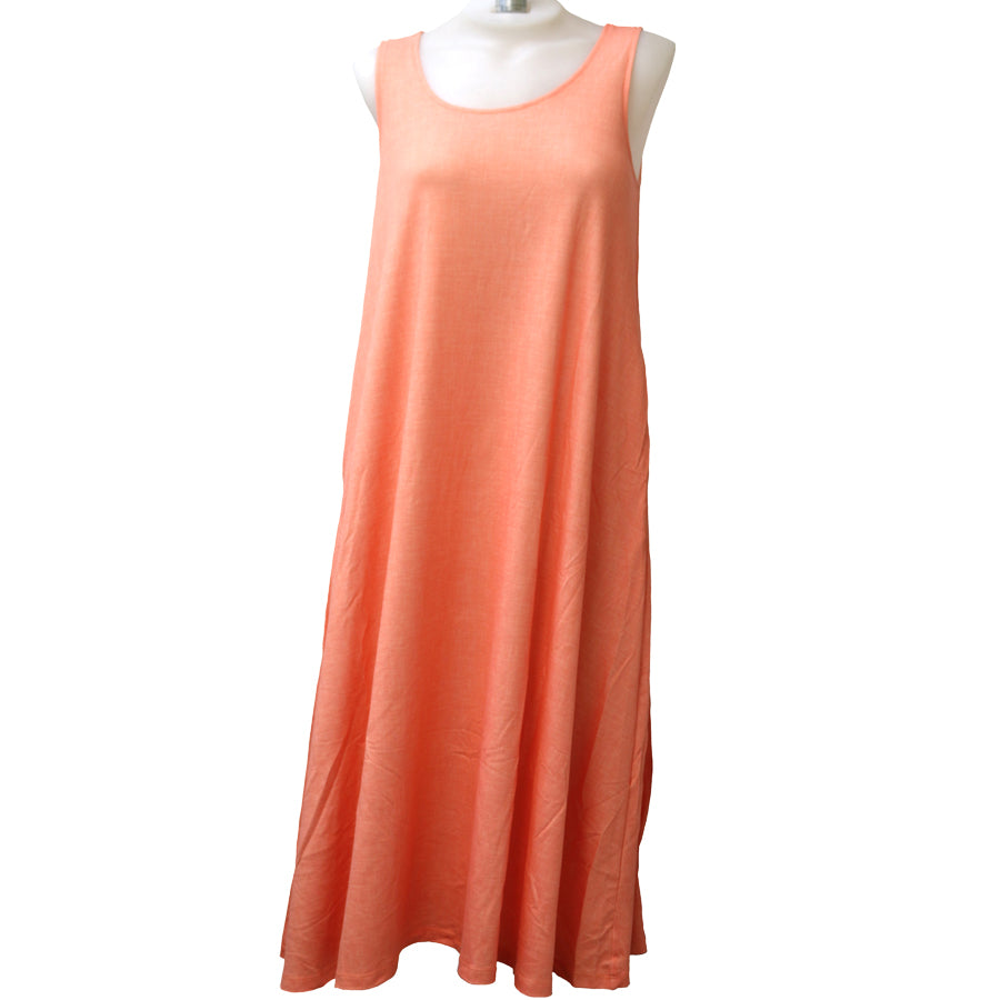 Linen Long Tank Dress - Loco Boutique