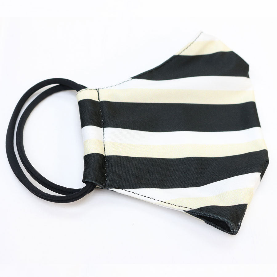 Stripes Adjustable Ear Loop Face Mask - Loco Boutique