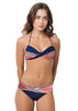 Loco Boutique Anchor Twisted Bandeau - NAVY / XS