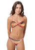 Loco Boutique Bandana Twisted Bandeau - SALMON / XS