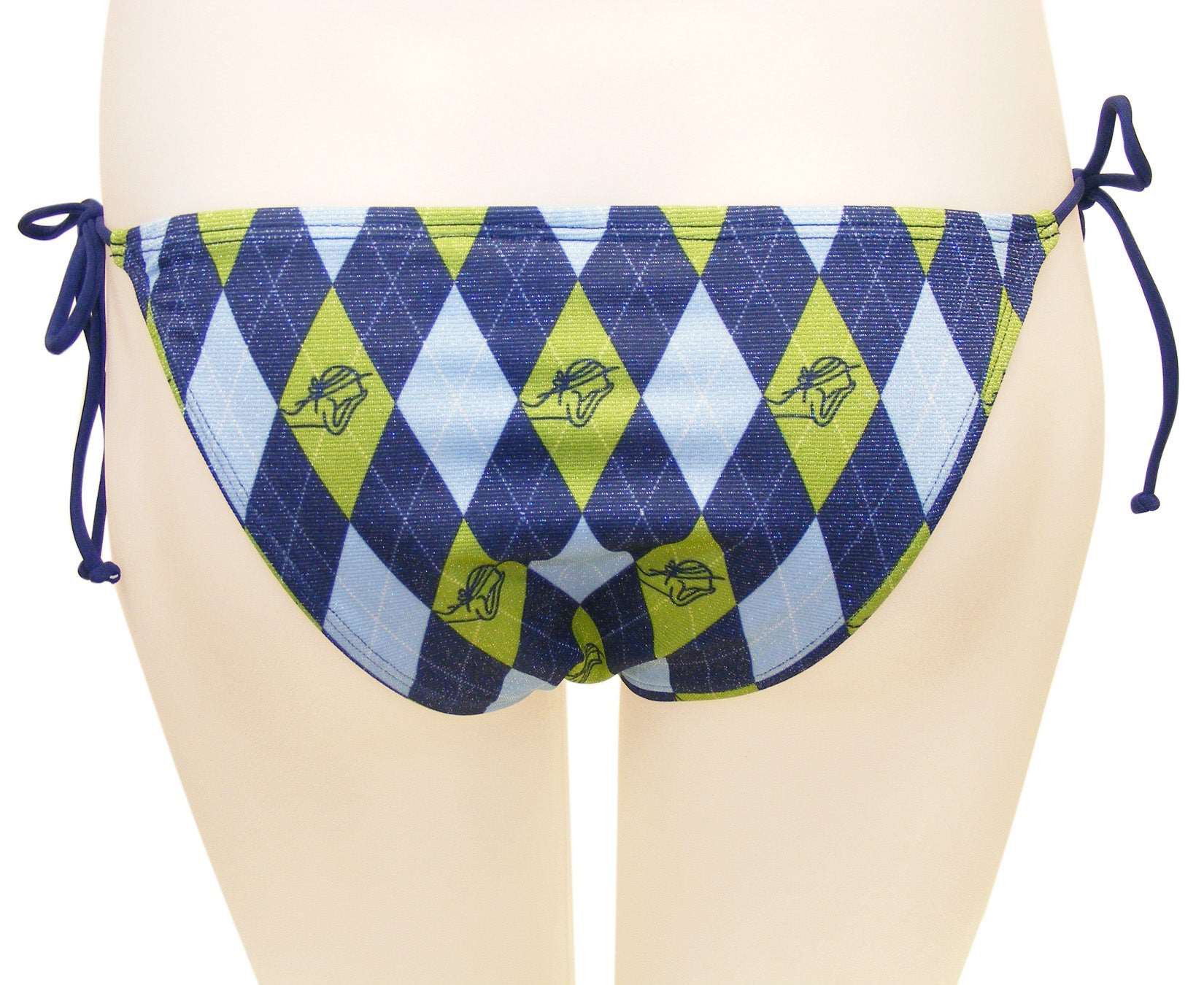 Argyle Side Ties Bottom - Loco Boutique