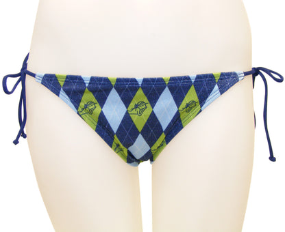 Argyle Side Ties Bottom - Loco Boutique