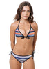 Loco Boutique Da Stripes Sliding Triangle - SALMON / S