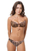 Parte de abajo de baño con espalda ceñida Cobra de Loco Boutique - Marrón / Talla extra pequeña
