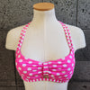Loco Boutique Polca Dots Top - FUCS NEON / M