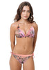 Loco Boutique Gypsy Removable Ribbons Bikini Bottom - SALMON / XS