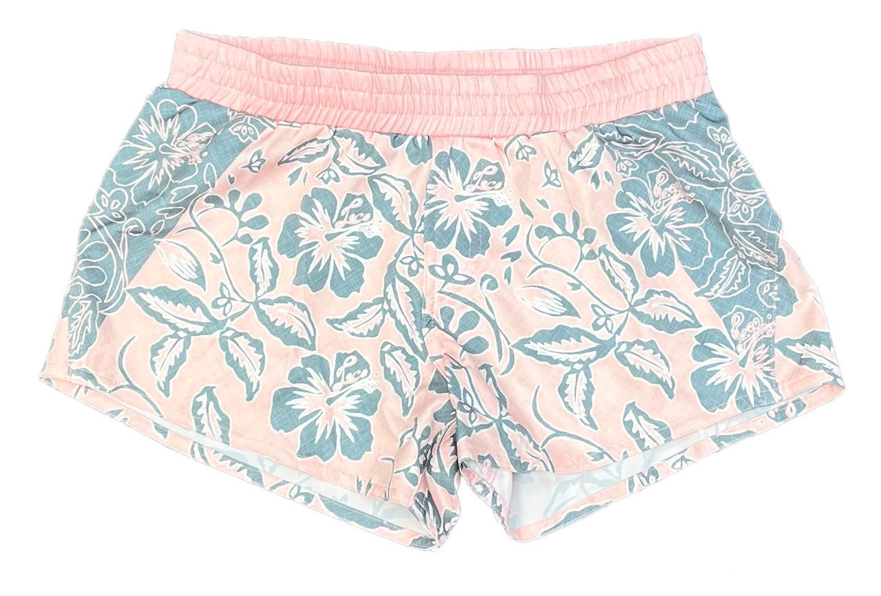 Girls Size 14 Kmart elastic waist swim board Shorts. floral