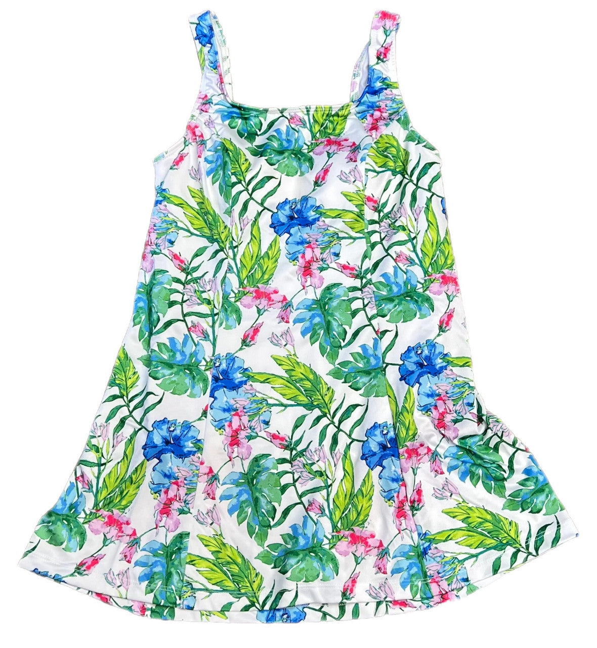 Water Color Princess Seam Swim Dress - Loco Boutique