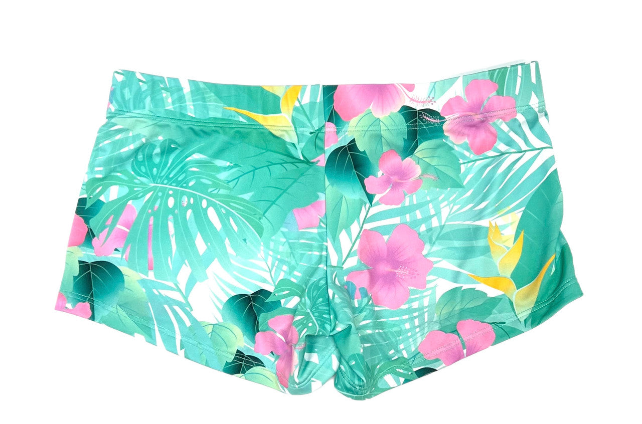 Paradise Garden Fitted Shorts - Loco Boutique