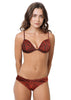 Loco Boutique Indo Demi Underwire - Orange / XS