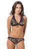 Loco Boutique Isle Removable Bows Bikini Bottom - Brown / XS