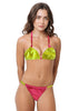 Loco Boutique Adjustable Triangle Top - NEON / XS
