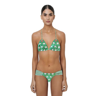 Loco Boutique Polka Dot Triangle Bikini Top
