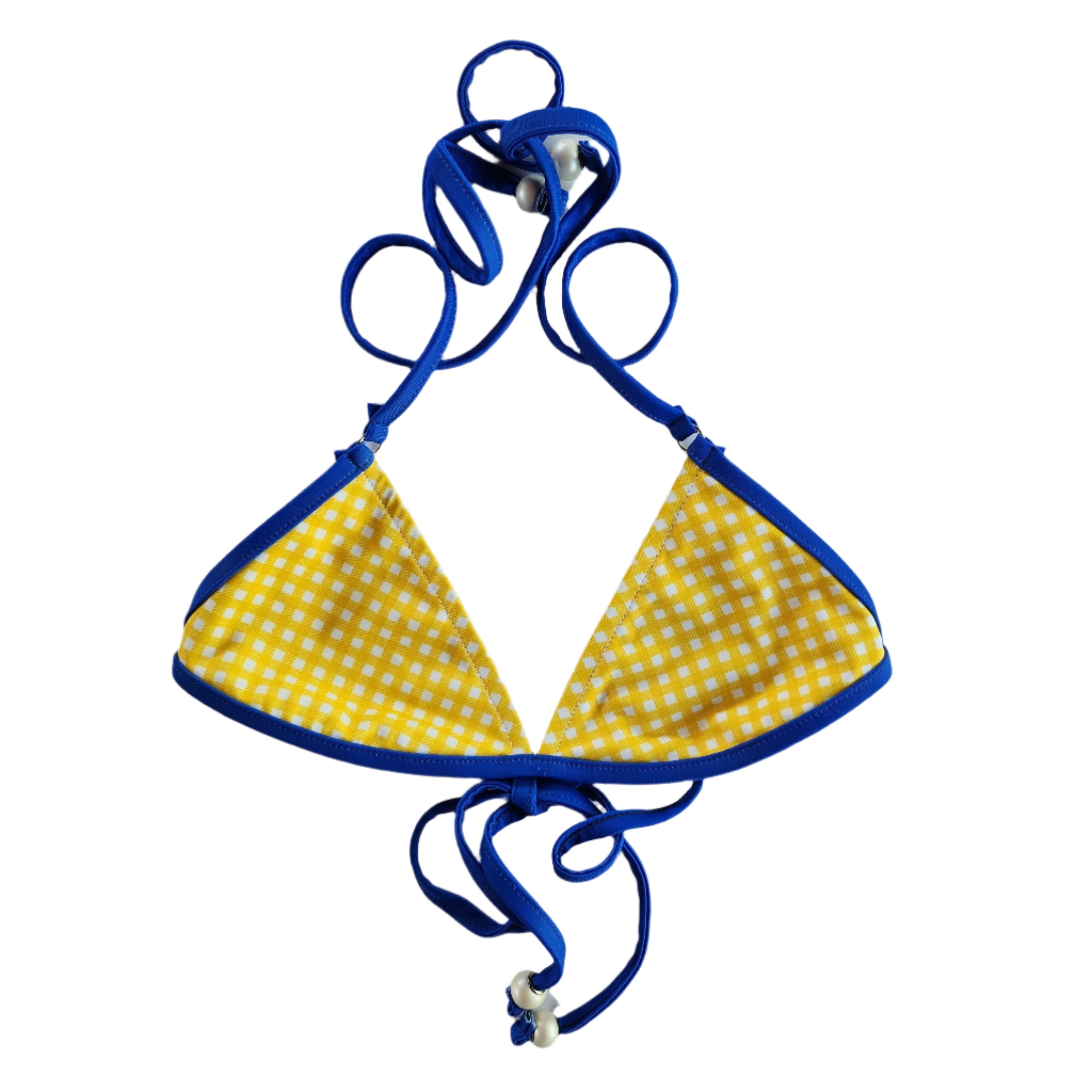 Loco Boutique Picnic Triangle Bikini Top