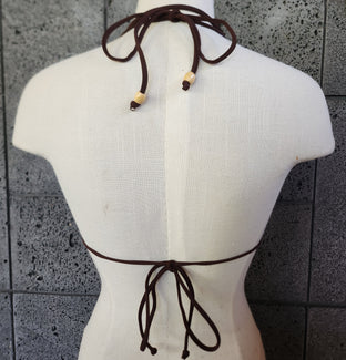 Loco Boutique Aloha Friday Chocolate Triangle Bikini Top