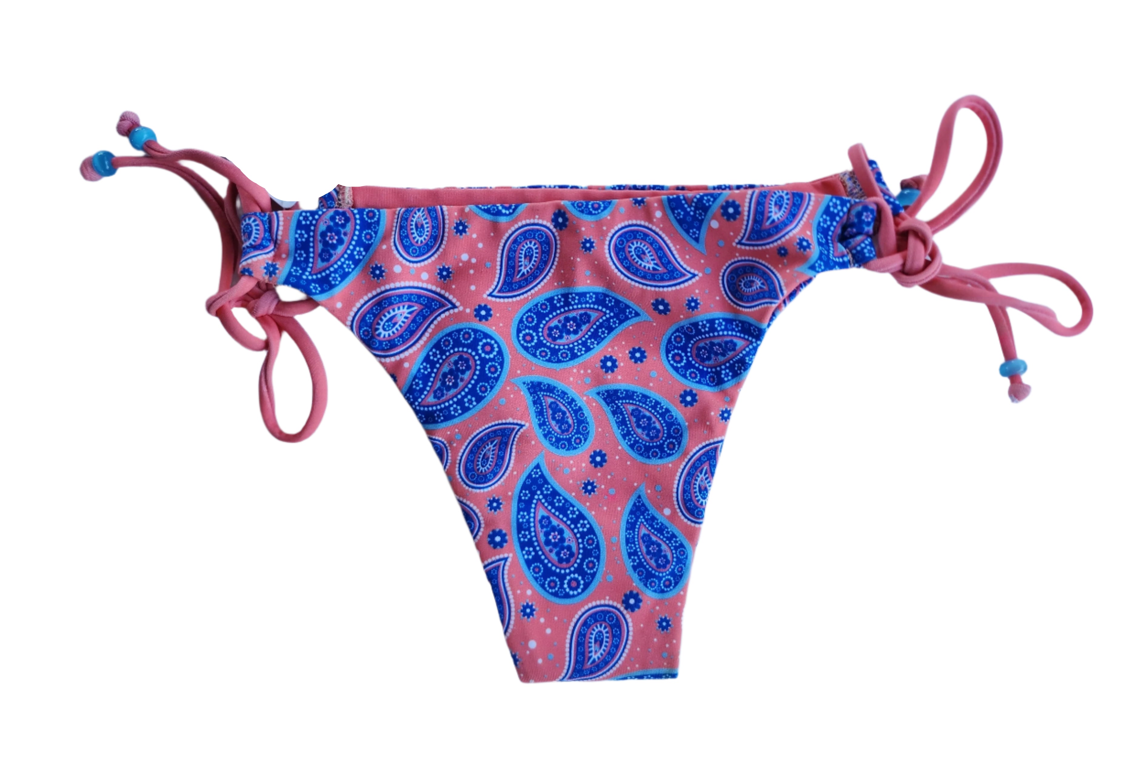Loco Boutique Paisley Keyhole Gather Bikini Bottom