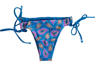 Loco Boutique Paisley Keyhole Gather Bikini Bottom