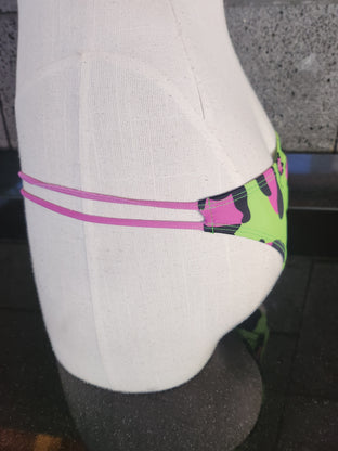 Loco Boutique Leopard Strappy Side Cinched Rear Bikini Bottom