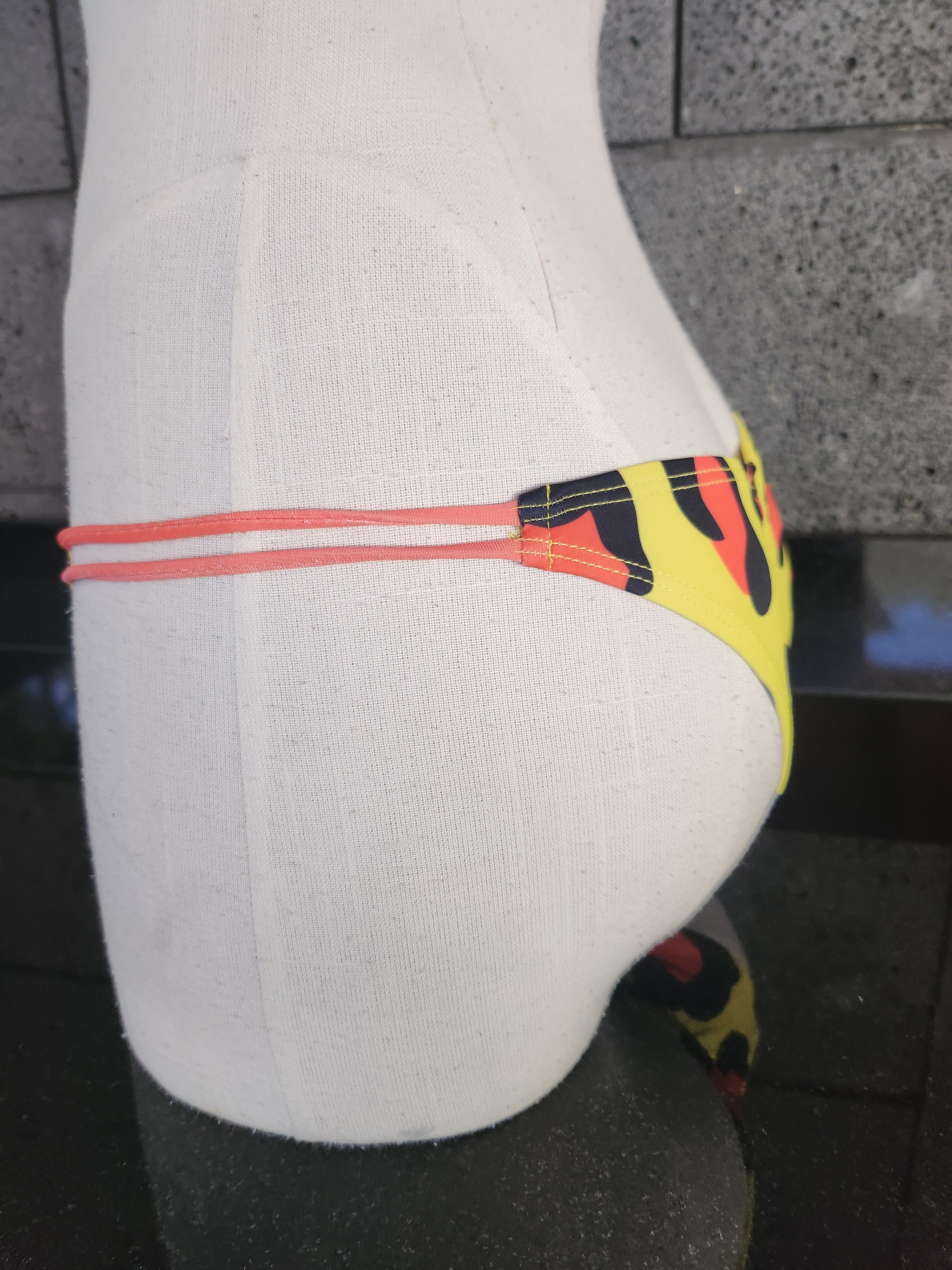 Loco Boutique Leopard Strappy Side Cinched Rear Bikini Bottom