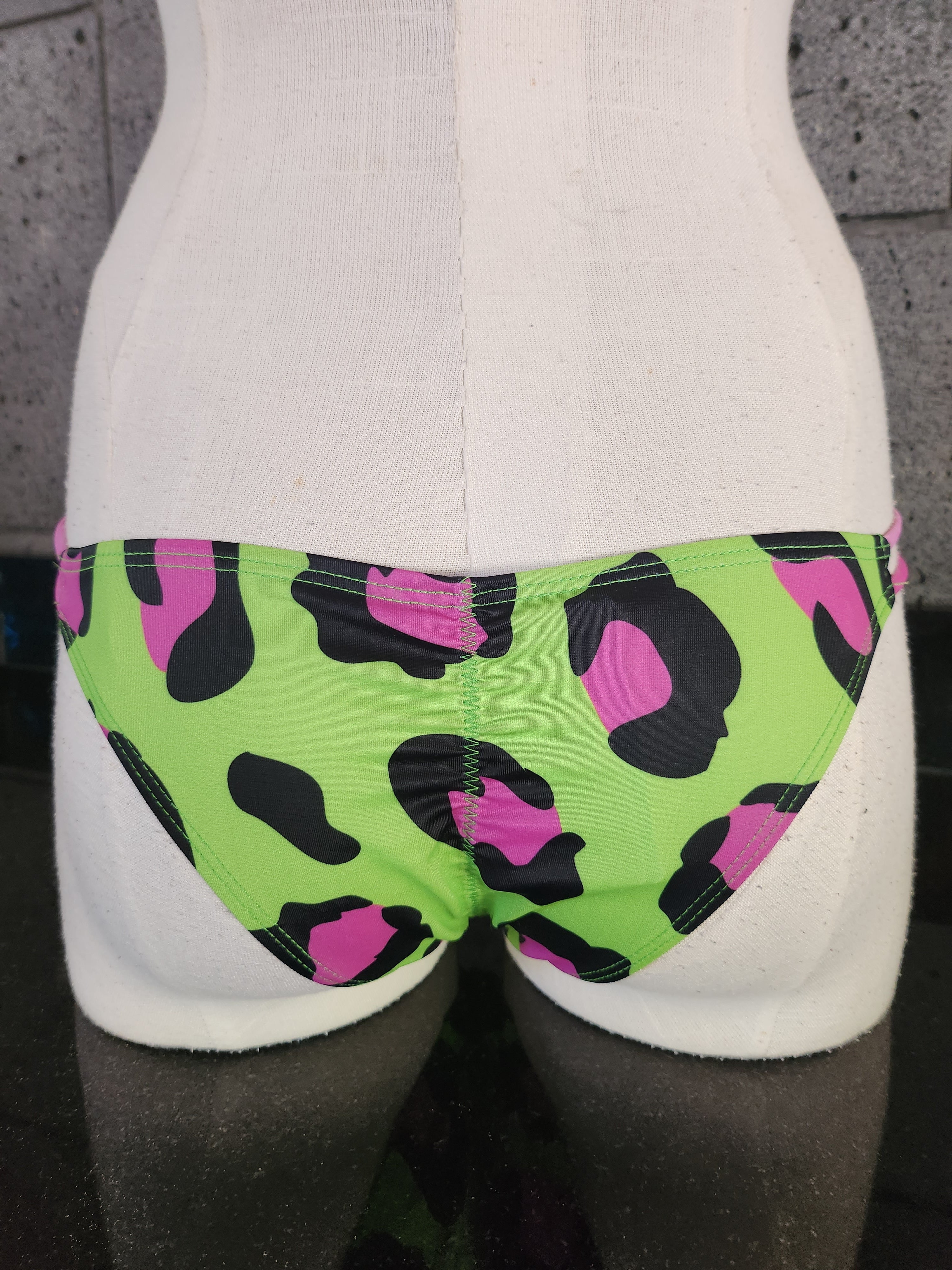 Loco Boutique Leopard Strappy Side Cinched Rear Bikini Bottom