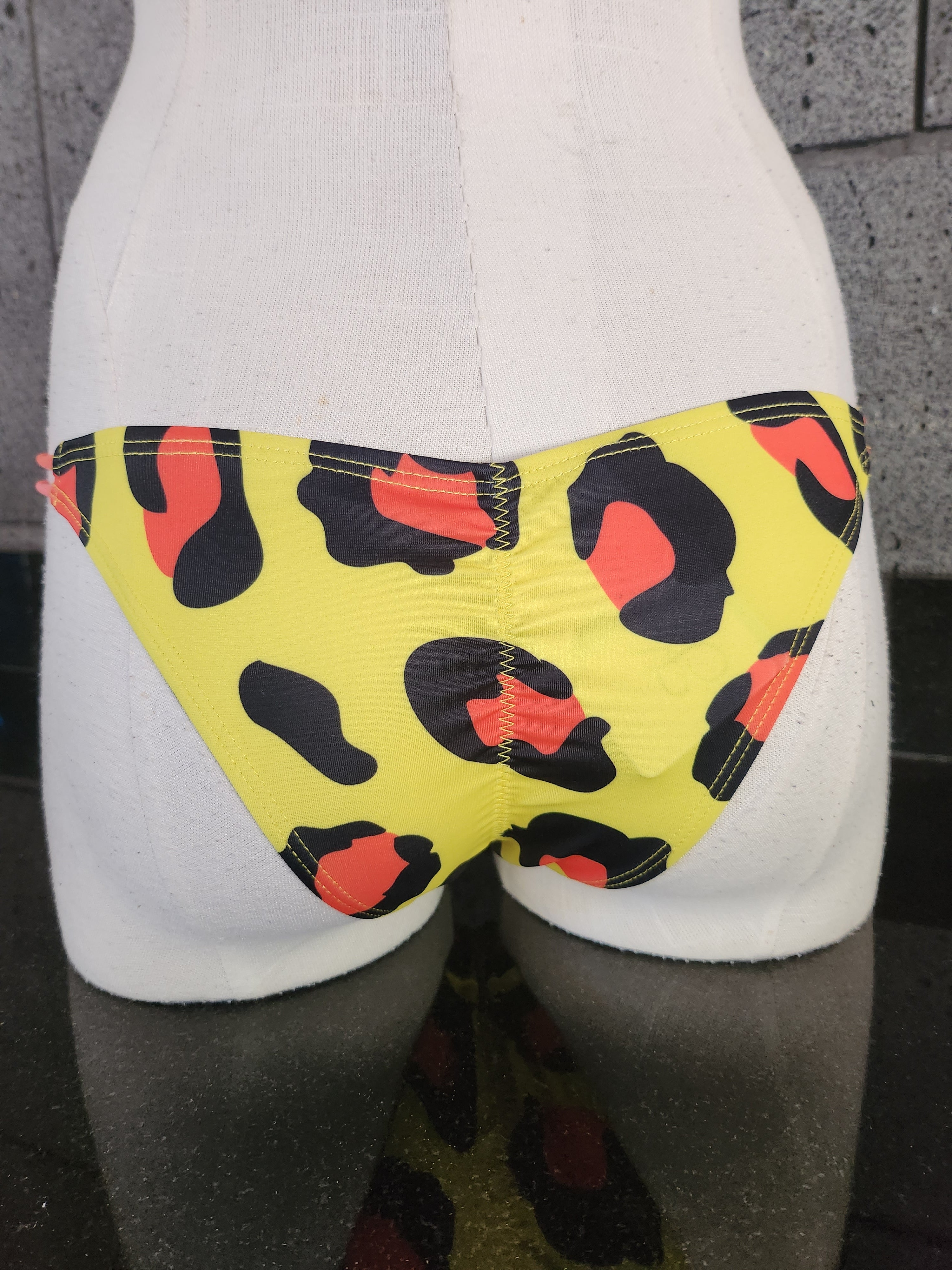 Loco Boutique Leopard Strappy Side Cinched Rear Bikini Bottom