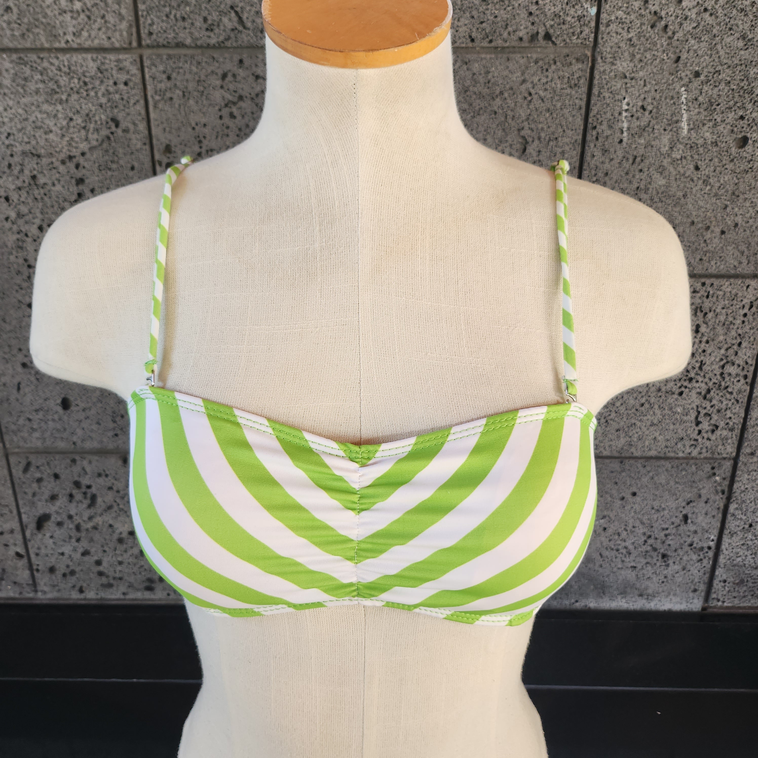 Loco Boutique Chevron Stripes Bandeau Bikini Top