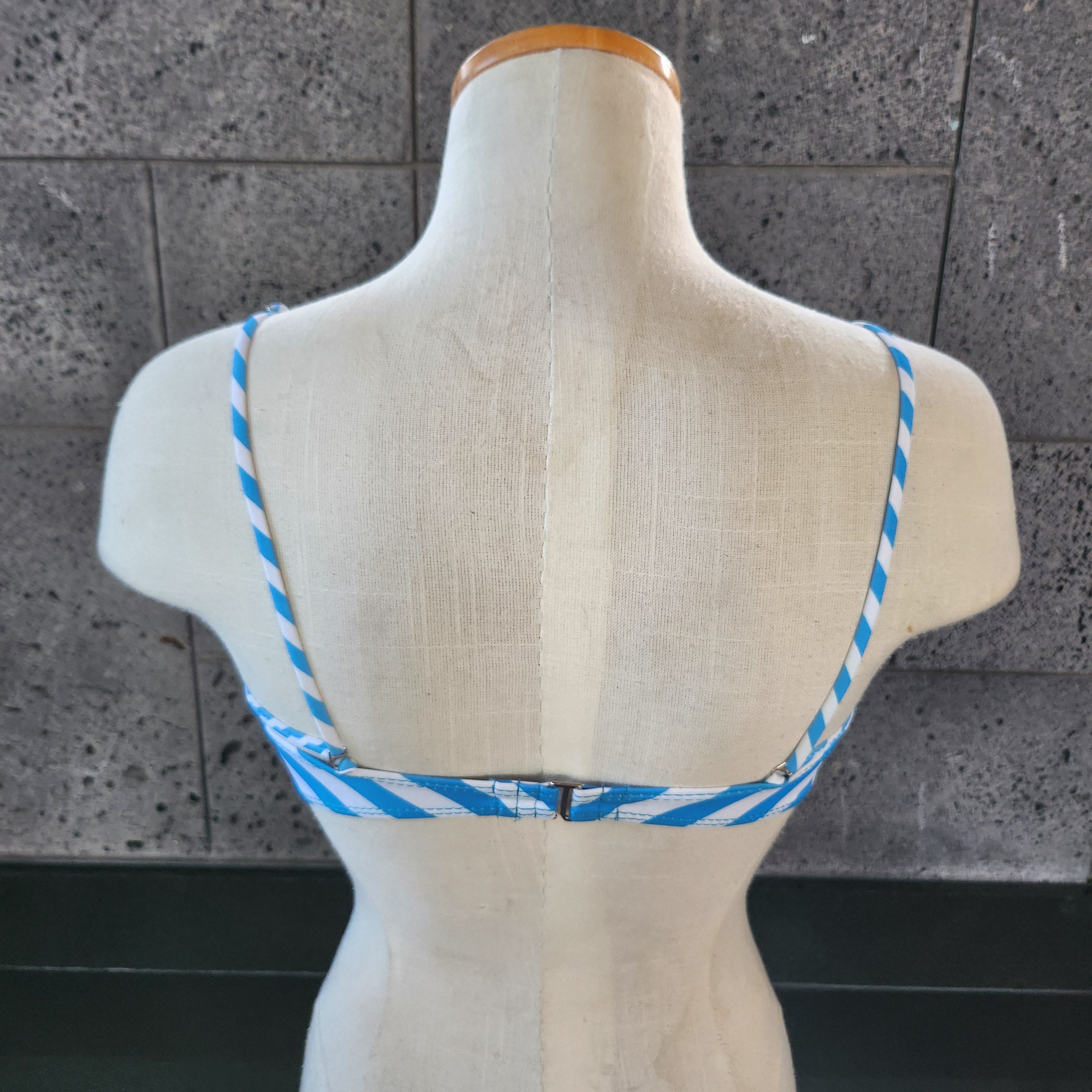 Loco Boutique Chevron Stripes Bandeau Bikini Top