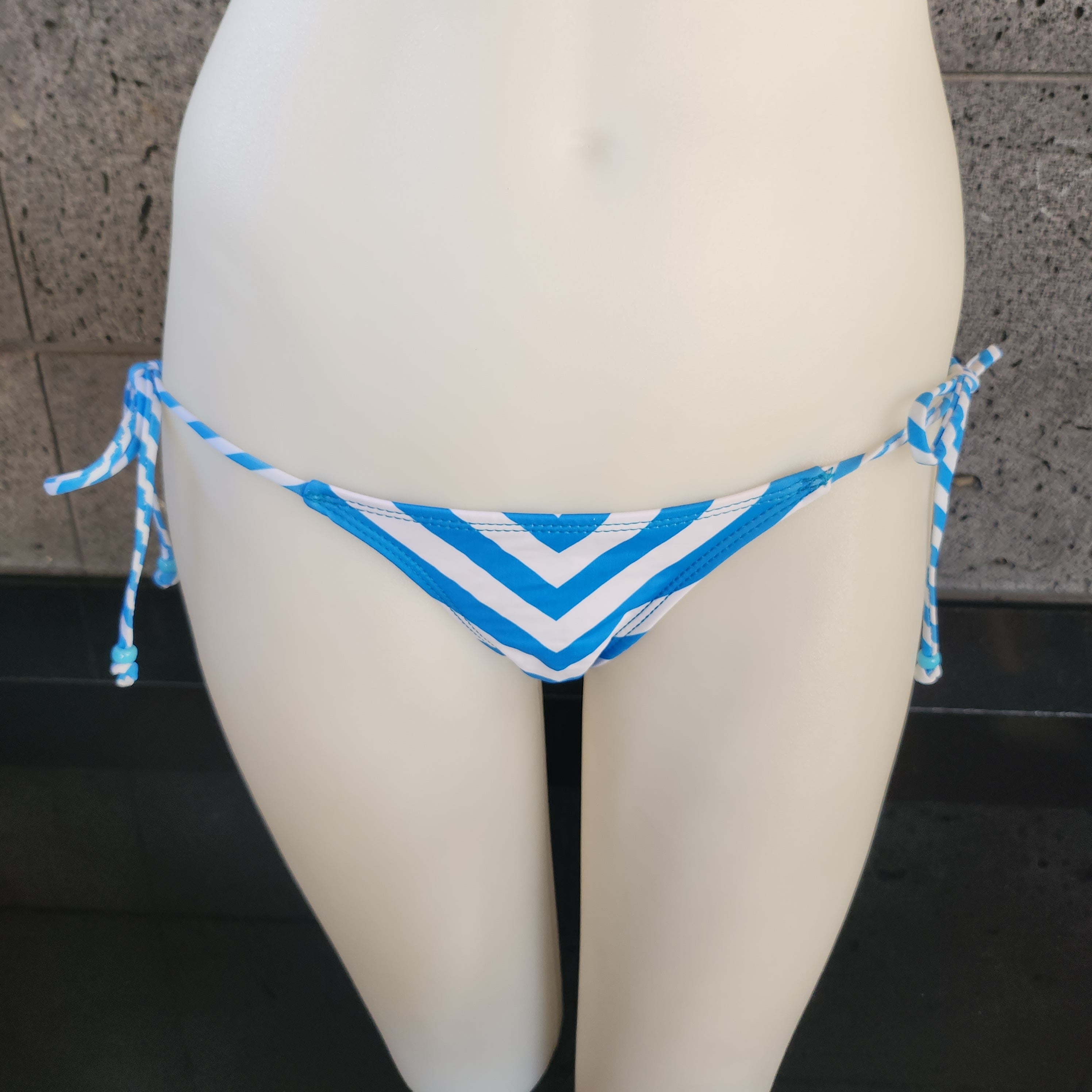 Loco Boutique Chevron Stripes Side Ties Bikini Bottom